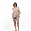 Blusa camicia viscosa bottoni volant Tina