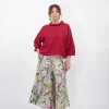 Blusa in lino collo morbido Ornella