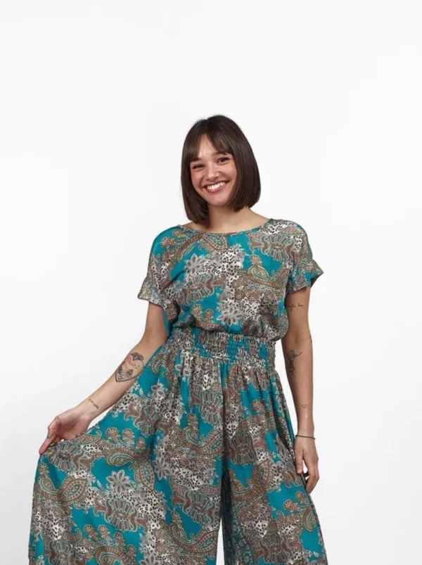 Blusa seta manica Giselle