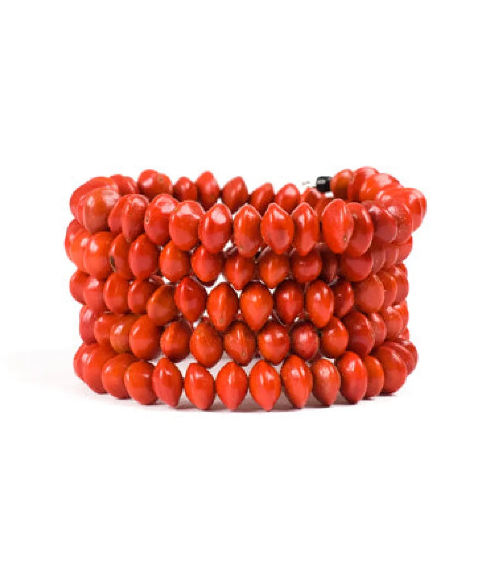 bracciale_a_spirale_quots_0.webp Bracciale a Spirale "Saga" con Semi di Saga dall'Indonesia