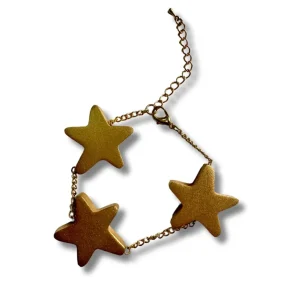 Bracciale con legno Star metallic
