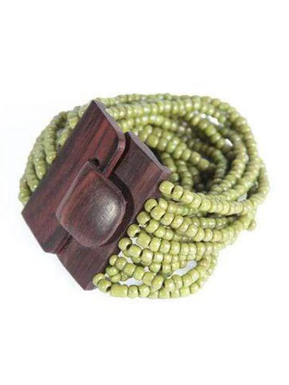 bracciale_fibbia_legno_e__1.webp Bracciale Fibbia legno e perline di vetro elasticizzato