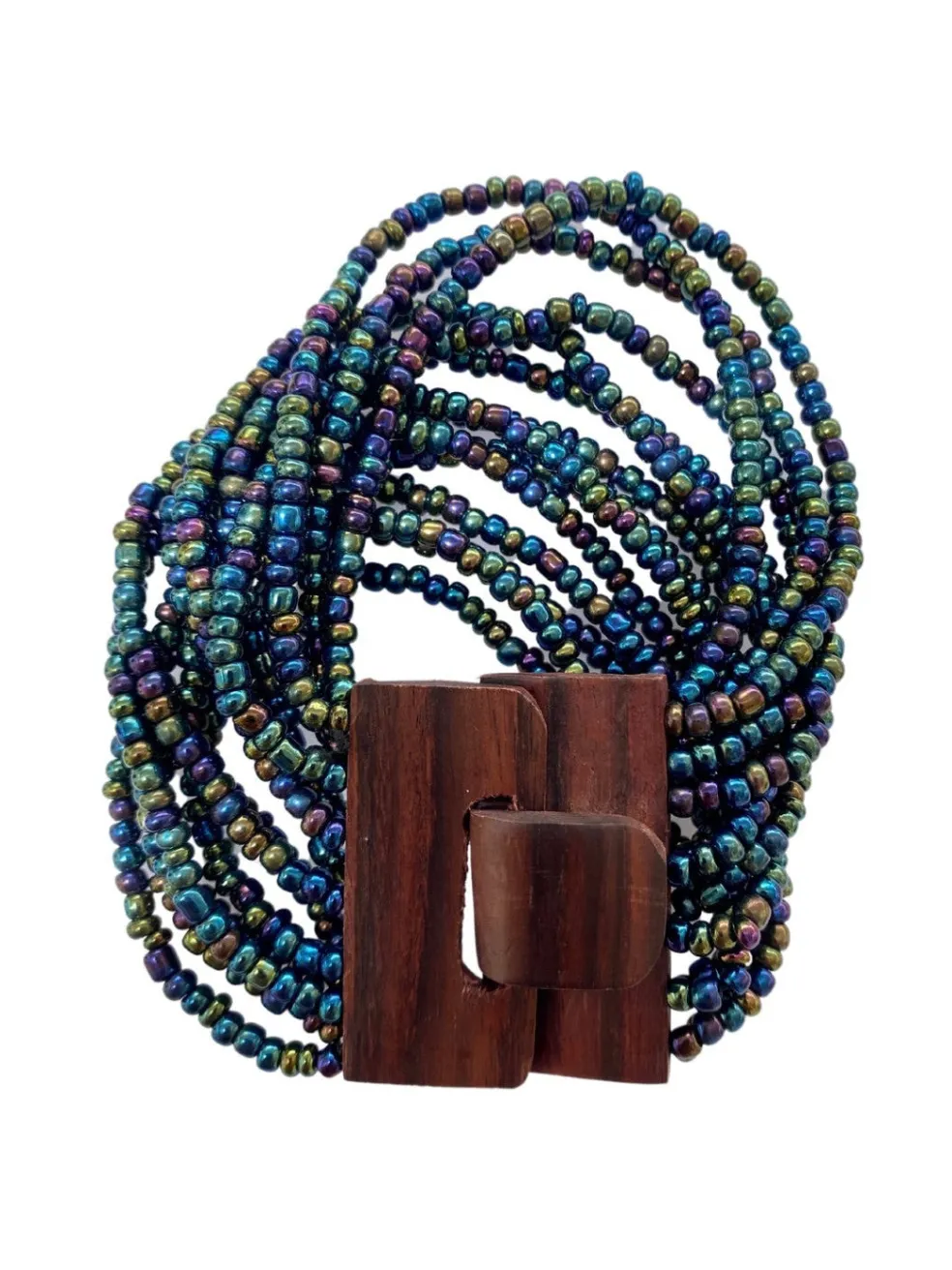 bracciale_fibbia_legno_e__10.webp Bracciale Fibbia legno e perline di vetro elasticizzato