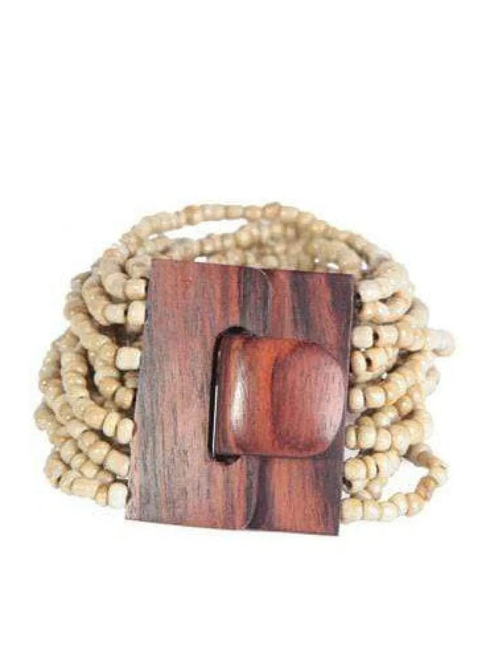 bracciale_fibbia_legno_e__3.webp Bracciale Fibbia legno e perline di vetro elasticizzato