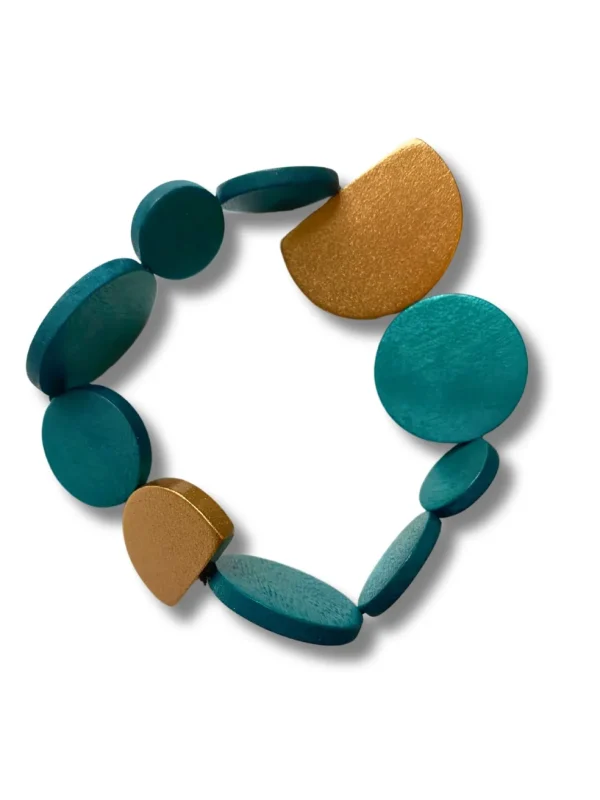 Bracciale legno Kira metallic