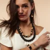 Bracciale legno, leggero Taylor metallic, costume jewelry