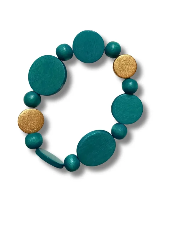 Bracciale legno Nora metallic