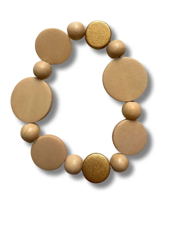 Bracciale legno Nora metallic