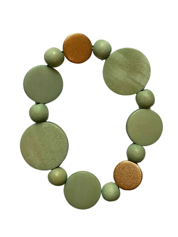Bracciale legno Nora metallic