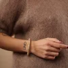 Bracciale legno semplice Roryna metallic