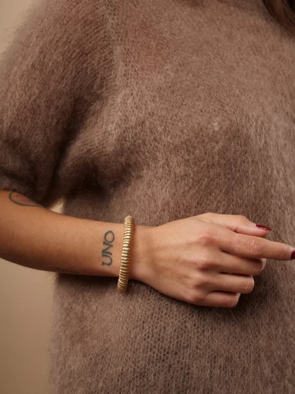 Bracciale legno semplice Roryna metallic