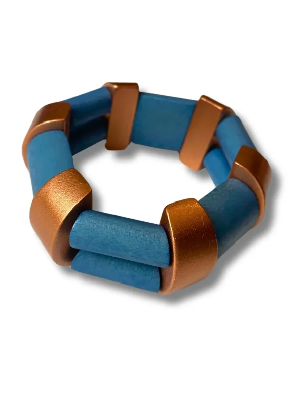 Bracciale legno Susan metallic
