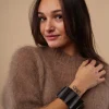 Bracciale legno Villeray metallic