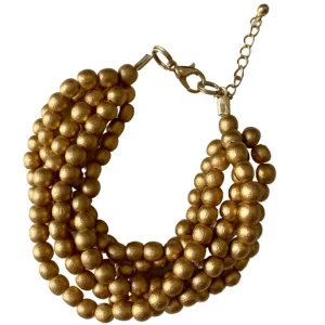 Bracciale Mali legno metallic