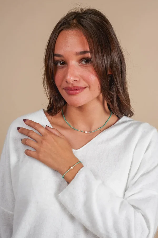 Bracciale Pearl con perline di vetro