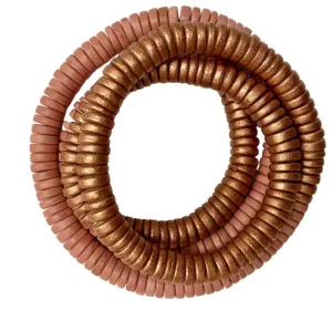 Bracciale Rory legno elastico metallic mix