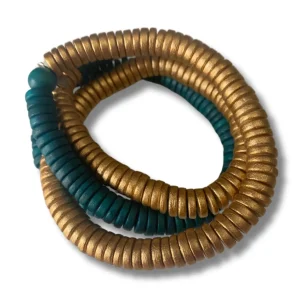 Bracciale Rory legno elastico metallic mix