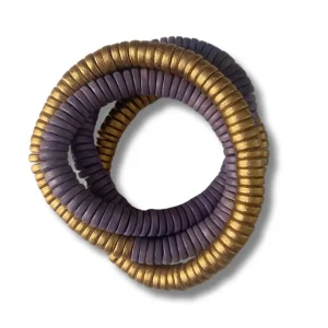 Bracciale Rory legno elastico metallic mix