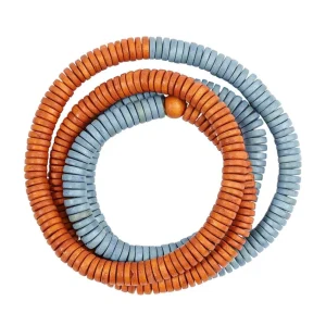 Bracciale/collana corta Rory legno elastico