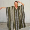 Caftano dettaglio ricamato rayon Sarita