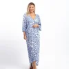 Caftano lungo scollo V rayon Grace