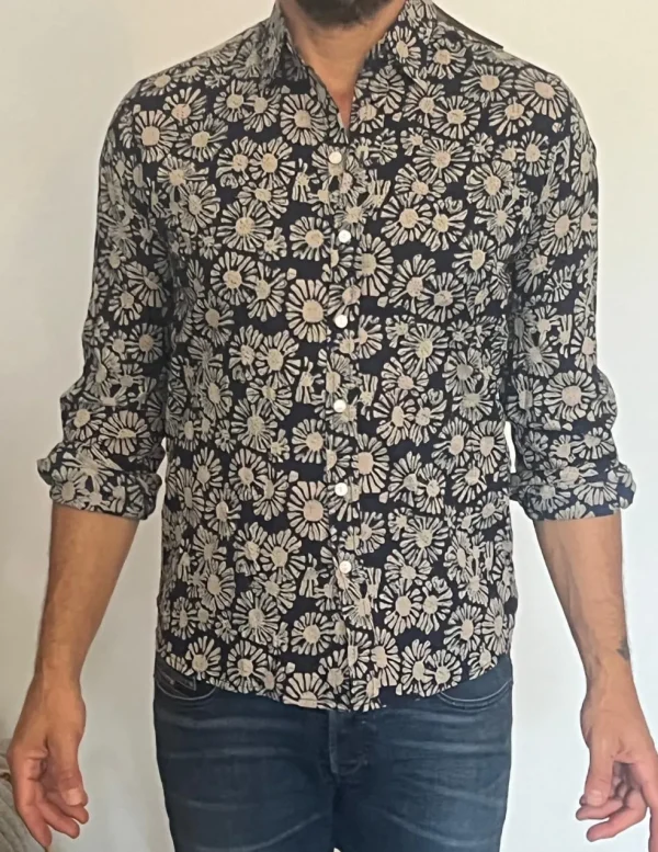 Camicia cotone Flowers