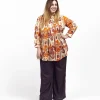 Camicia over cotone manica Tea