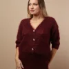 Cardigan a V kid mohair Clara
