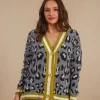 Cardigan animalier Constance