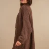 Cardigan lungo con Kid Mohair, lana e filo dorato