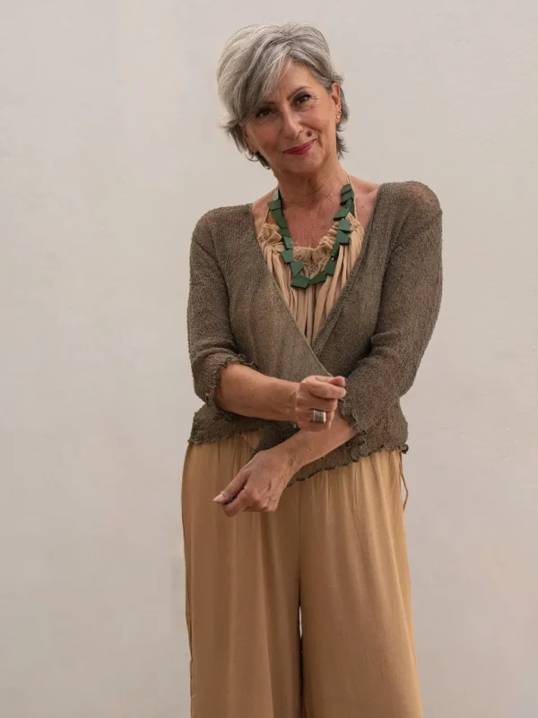 Cardigan rete corto coprispalle rayon Amelia