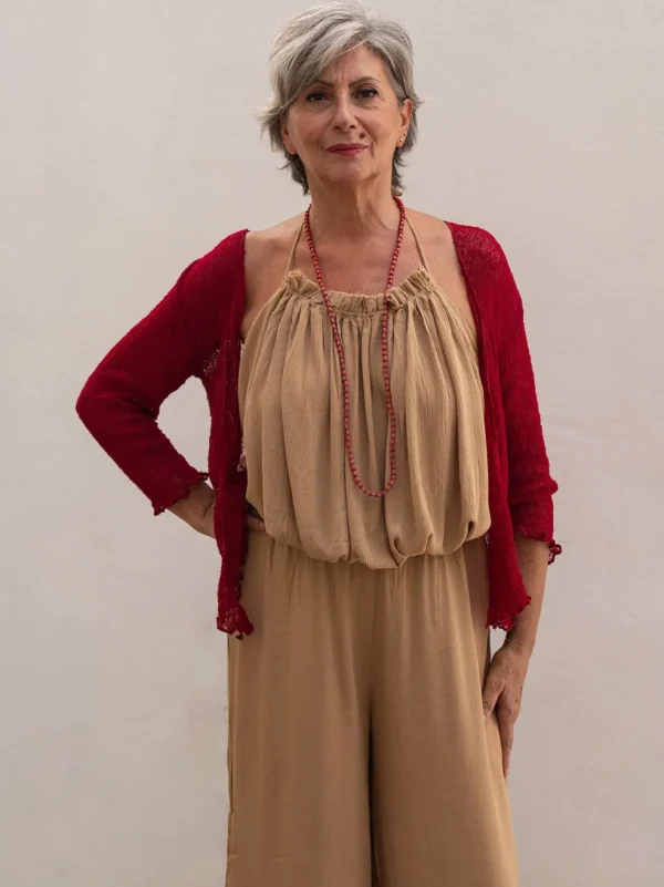 Cardigan rete corto coprispalle rayon Amelia