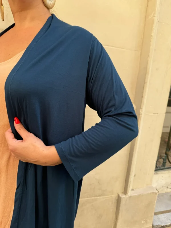 Cardigan tinta unita leggero jersey Adeline