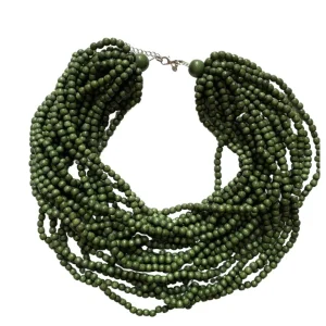 Collana corta Mali legno