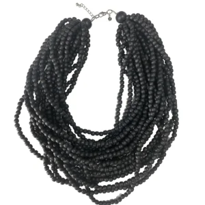 Collana corta Mali legno