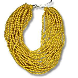 Collana corta Mali legno