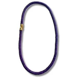 Collana Gabon lunga legno