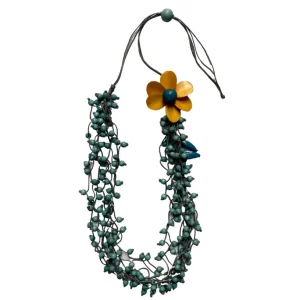 Collana legno Fleur