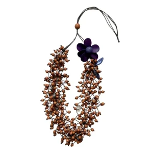Collana legno Fleur