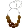 Collana legno metallic Myra