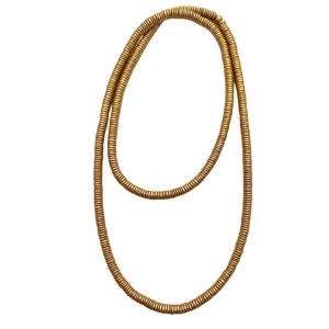 Collana legno Rory metallic lunga
