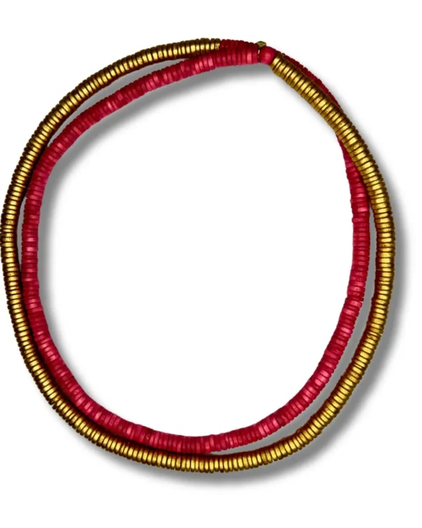Collana legno Rory metallic mix