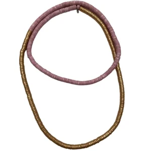 Collana legno Rory metallic mix