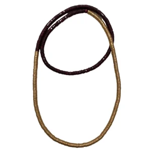Collana legno Rory metallic mix