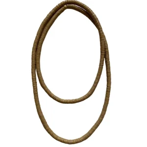 Collana legno Rory metallic lunga