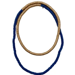 Collana legno Rory metallic mix
