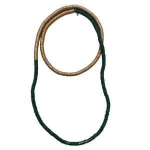 Collana legno Rory metallic mix