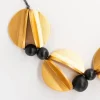 Collana legno Teo Metallic