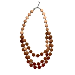 Collana Little Italy legno metallic