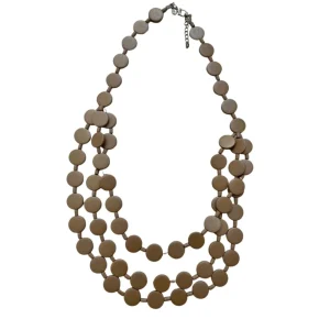 Collana Little Italy legno metallic
